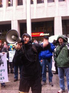 Portland activists Occupy Wells Fargo, and Shut it Down