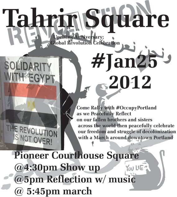 #J25: 1 Year Anniversary of Tahrir Square March and Rally