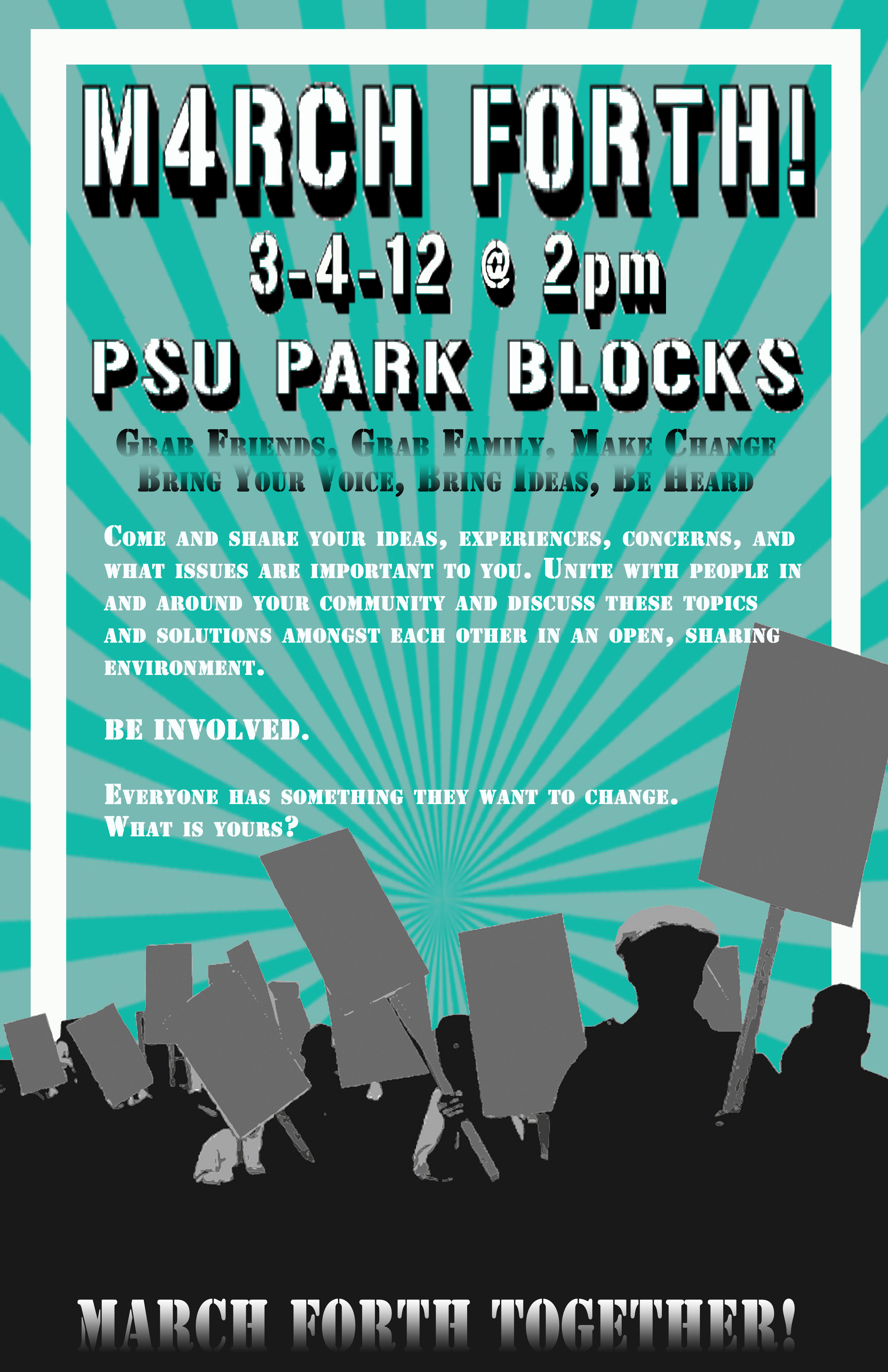 March Forth! on March 4th – Bringing Our Issues Together to Understand the Sources and Solutions