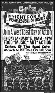 Sisters of the Road: Friday’s Homeless Bill of Rights Day of Action!